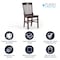 Flash Furniture Dining Chair, Hercules, Walnut Wood XU-DG-W0006-WAL-GG - alternate 4